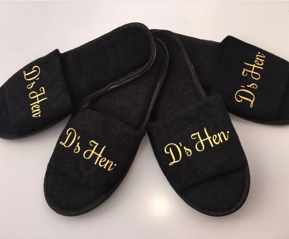 bride squad slippers