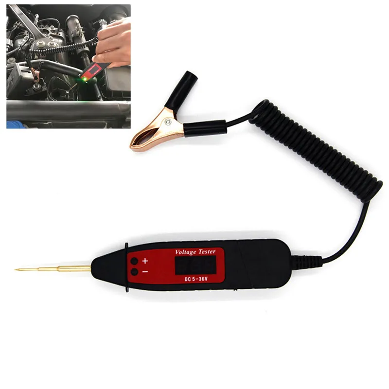 

Universal 5-48V Automotive LCD Digital Circuit Tester Electric Voltage Test Power Probe Circuit Diagnostic Tool Car Accessories