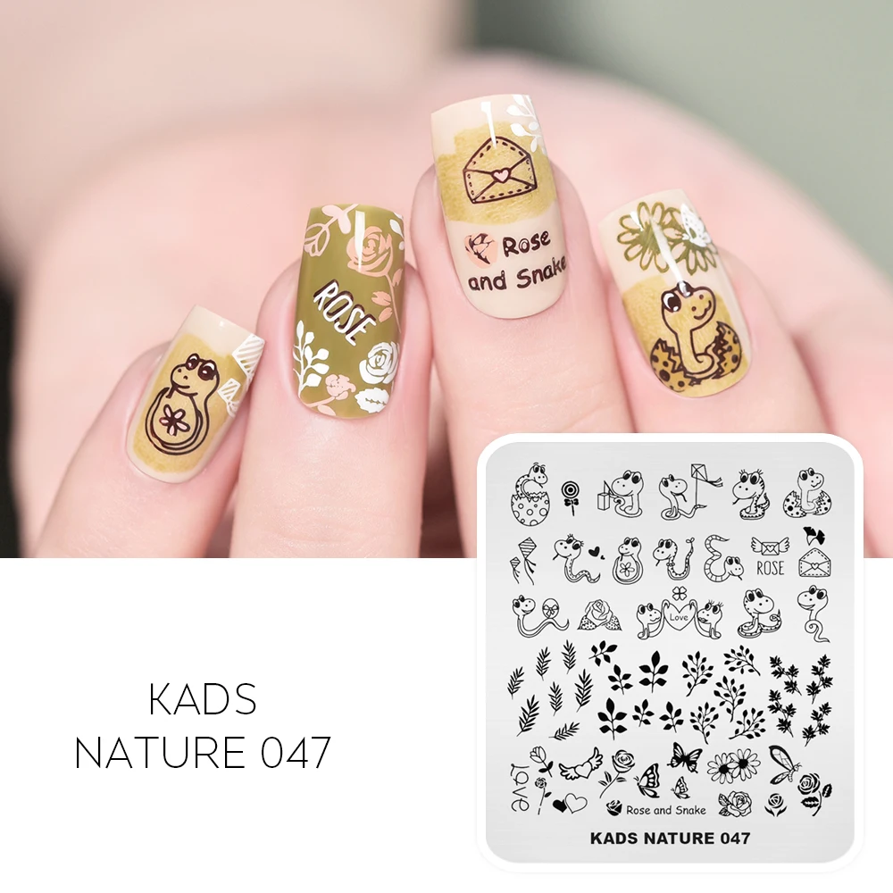 AriesLibra Chinese Style Nail Stamping Plates Crane Lotus Mixed Pattern Nail Art Image Design Geometric Image Stencil Plate 5