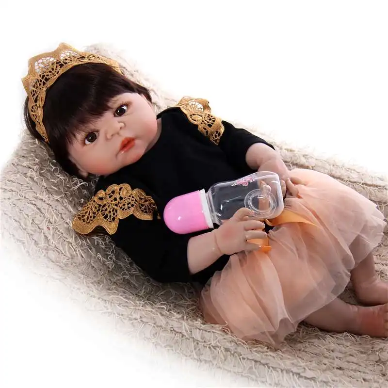 KEIUMI новейшая Кукла Reborn Baby, 23 дюйма, полностью силиконовая виниловая кукла ручной работы для новорожденных принцесс, девочек, игрушка для продажи, детский подарок на день рождения