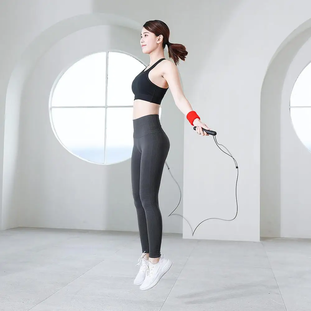 Новейший Xiaomi mijia YUNMAI умный тренировочный Скакалка приложение запись данных USB Перезаряжаемый Регулируемый износостойкий Скакалка прыжки