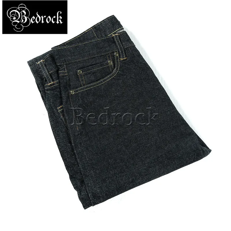 The new 15oz heavyweight original color one washed red ear denim straight jeans with embroidery cow raising jeans for men