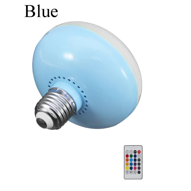 Новинка Горячая Мини Bluetooth лампа E27 12 Вт RGB светодиодный Bluetooth Drahtlose Fernbedienung Musik Lautsprecher Birne