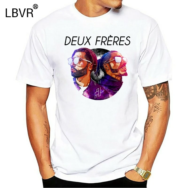 Deux Freres Pnl Tic рисовать Стиль Для мужчин футболка хлопок S 3Xl свободные Размеры