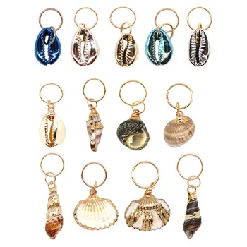 

13Pcs Hair Pendants DIY Stylish Alloy Hair Jewelry Hair Rings for Decoration