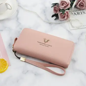 

New Fashion Women's Clutch Portefeuille Wallet Large Capacity Purse Long Short Coin Pocket PU Leather Ladies Designer Wallets