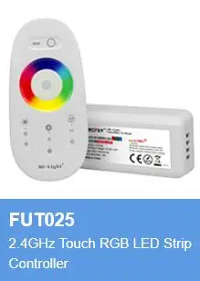 FUT025 RGB MILIGHT 2,4 ГГц светодиодный контроллер RGB RGBW двойной белый одноцветный светодиодный диммер FUT020 021 022 025 027 028 DC12-24V - Цвет: FUT025 RGB