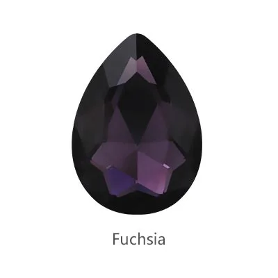 Все размеры Pointback аппликация из стеклянных страз капля КРИСТАЛЛ груша Необычные точки Стекло Стразы Алмаз для ювелирных изделий Ремесла чехол для телефона - Цвет: fuchisa