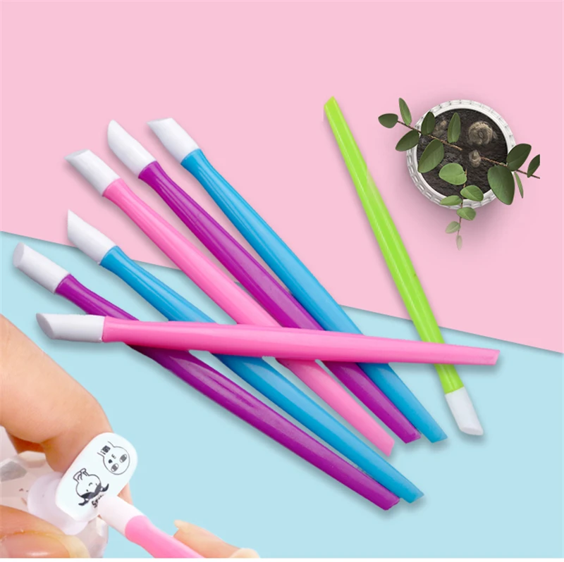 New Dead Skin Push Gel Manicure Scrub Stick Nail Remover Skin Cuticle Tools Grinding Light Tool 1