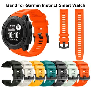 

22mm soft Silicone WatchBand Strap for Garmin Instinct Replacement band Sport bracelet Wriststrap for Garmin Instinct smartwatch