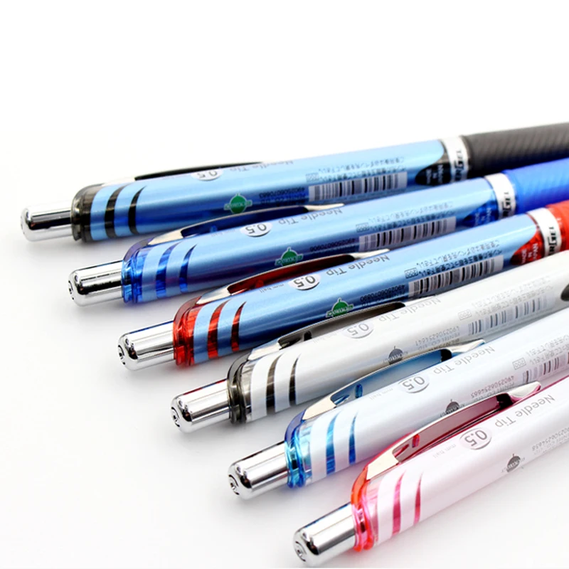 6 шт. Pentel BLN75 гелевая ручка с быстрой сушки специальной проверка ручки EnerGel иглы-гелевая ручка с чернилами 0,5 мм