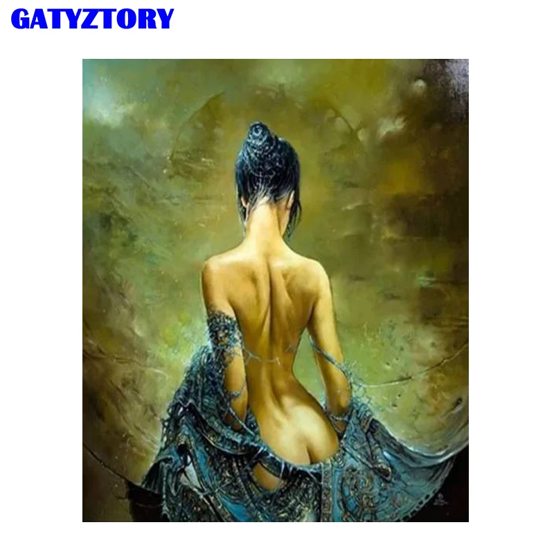 GATYZTORY Рамка Diy Краска по номерам каллиграфия и краска 60*75 см Акриловая Краска по номерам настенная художественная картина для домашнего декора - Цвет: ZCA11.2-1
