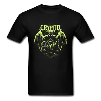 

Cryptid Hunter Darkness Creature T-Shirt Summer/Fall Religion Monster Tops & Tees Big Size 3XL Navy Nerd T Shirt Designer