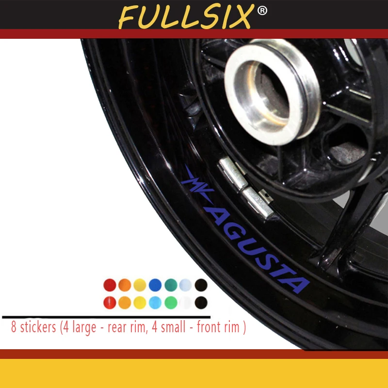 New Motorcycle Styling Wheel Tire Logo Creative Rim Decalcomanie Laterali Interne Adesivo Decorativo Adatto Per Mv Agusta Mv Agusta