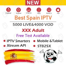 Лучшая испанская IP ТВ подписка испанский канал M3u Abonnement для Франции Турции Португалия Спорт Android коробка Enigma2 M3U Смарт ТВ ПК