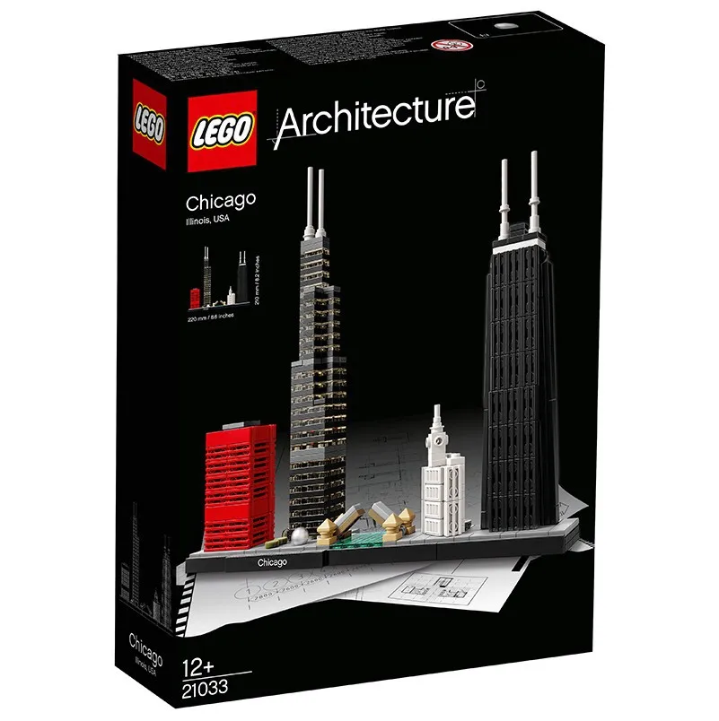 

Shoppe Genuine Product Architecture Series 21033 Chicago Building Blocks Toy Collection