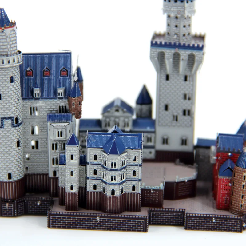 Piececool Металл DIY архитектура собранная модель 3D без клея головоломки цвет Neuschwanstein