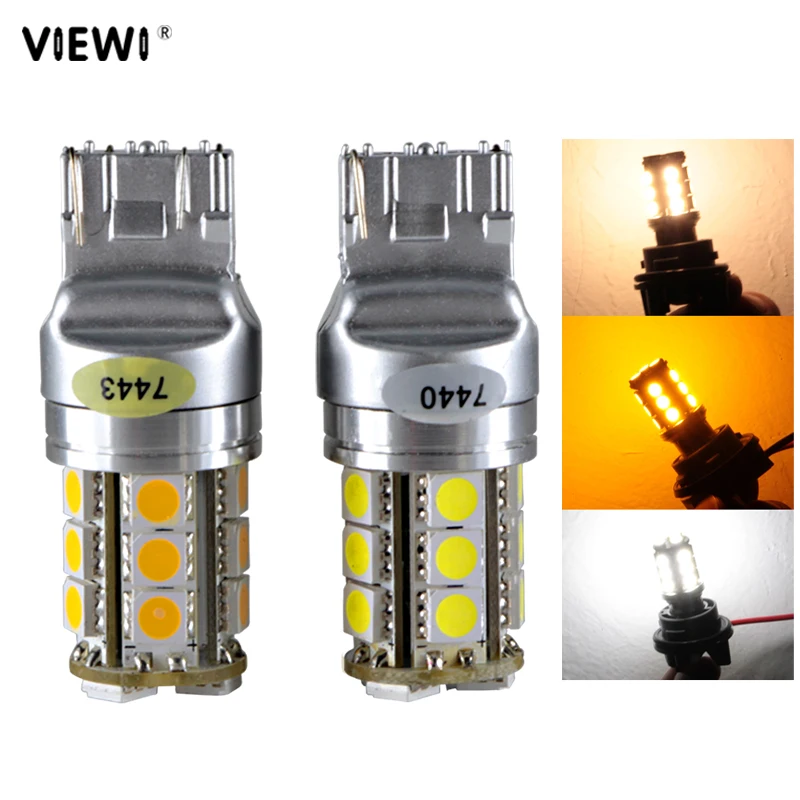 

Led Signal Light For Car T20 W21/5W 7443 W21W Canbus 12V Super 4W Auto Backup Bulb Reversing Brake Lamp 12 Volt White Yellow