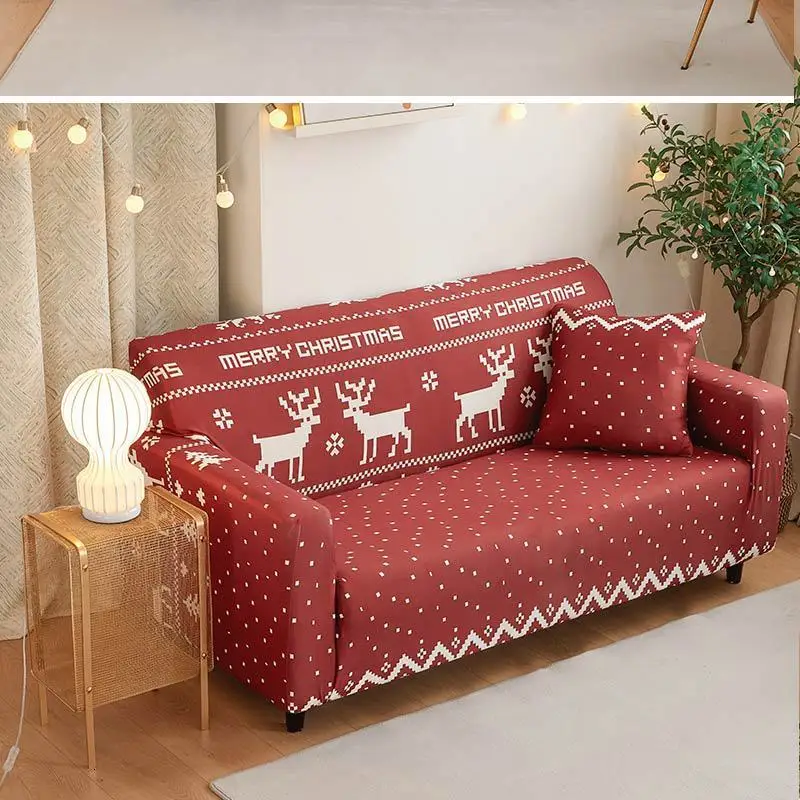 Christmas Sofa Set Cover Full Package Fabric Art Four Seasons Elastic Force Sofa Pad Sofa A Piece Of Cloth Single Full Cover