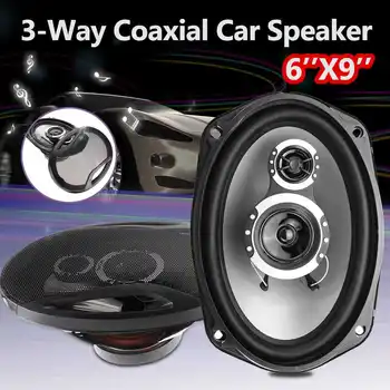 

2 Pcs 1000W Car Auto Audio Speaker Horn 6x9 Inch Vehicle Door Tweeter HiFi Woofer Coaxial Stereo Full Range Frequency Music Bass