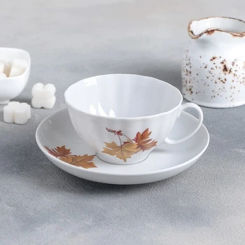 

A pair of tea 275 ml "White Swan. Maple"