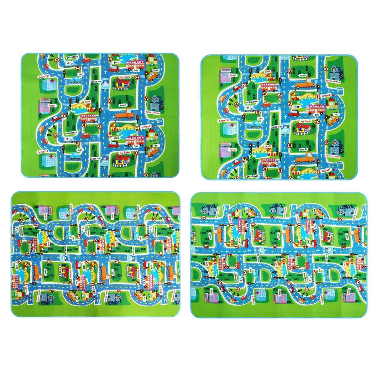 Crianças do Bebê Mapa da Estrada da Criança Crawl para o Jogo Crawl Jogar Jogo Piquenique Tapete Carta Alfabeto Esteiras Adorável Bebê Recém-nascido Criança 7 Brinquedos e hobbies