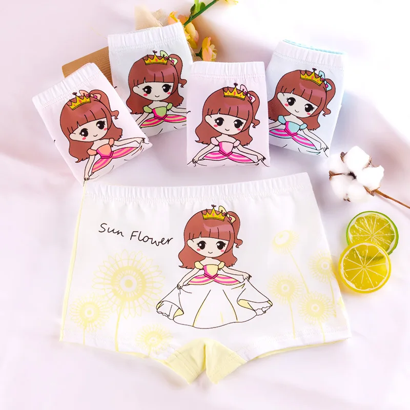 Style16 randomly6pcs Детские трусики; хлопковые шорты для девочек; детское хлопковое мягкое нижнее белье; милые трусы с принтом; Детские удобные трусики - Цвет: Style16 randomly6pcs