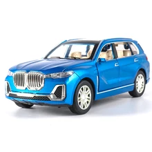 1:24 Масштаб моделирование X7 модель автомобиля SUV Diecasts транспортные средства Игрушки сплав Авто спиральное с горячей тянуть назад колеса автомобиля игрушки для детей