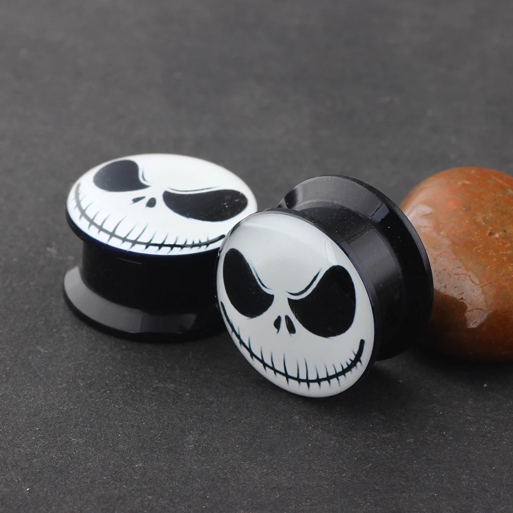 JUNLOWPY Internally Thread Black Flesh Tunnels Screw Ear Plugs Stretchers Piercing Expander Tragus Helix Body Jewelry 4-16mm