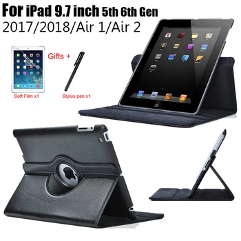 

For IPad Air 2 Air 1 Case Cover for IPad 9.7 2018 2017 Case 5 6 5th 6th Generation Funda 360 Degree Rotating Leather Smart Coque