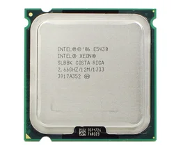 Processeur Intel Xeon e5430 slanu slbbk, 2.66 GHz, 12 mo, 1333 MHz, CPU fonctionnant sur la carte mère LGA775 