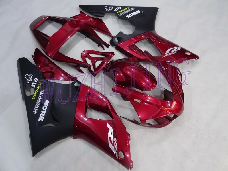 Кузов YZF1000 R1 1998 Abs обтекатель YZF1000 R1 99 черный красный мотоцикл обтекатель для YAMAHA YZFR1 1998-1999