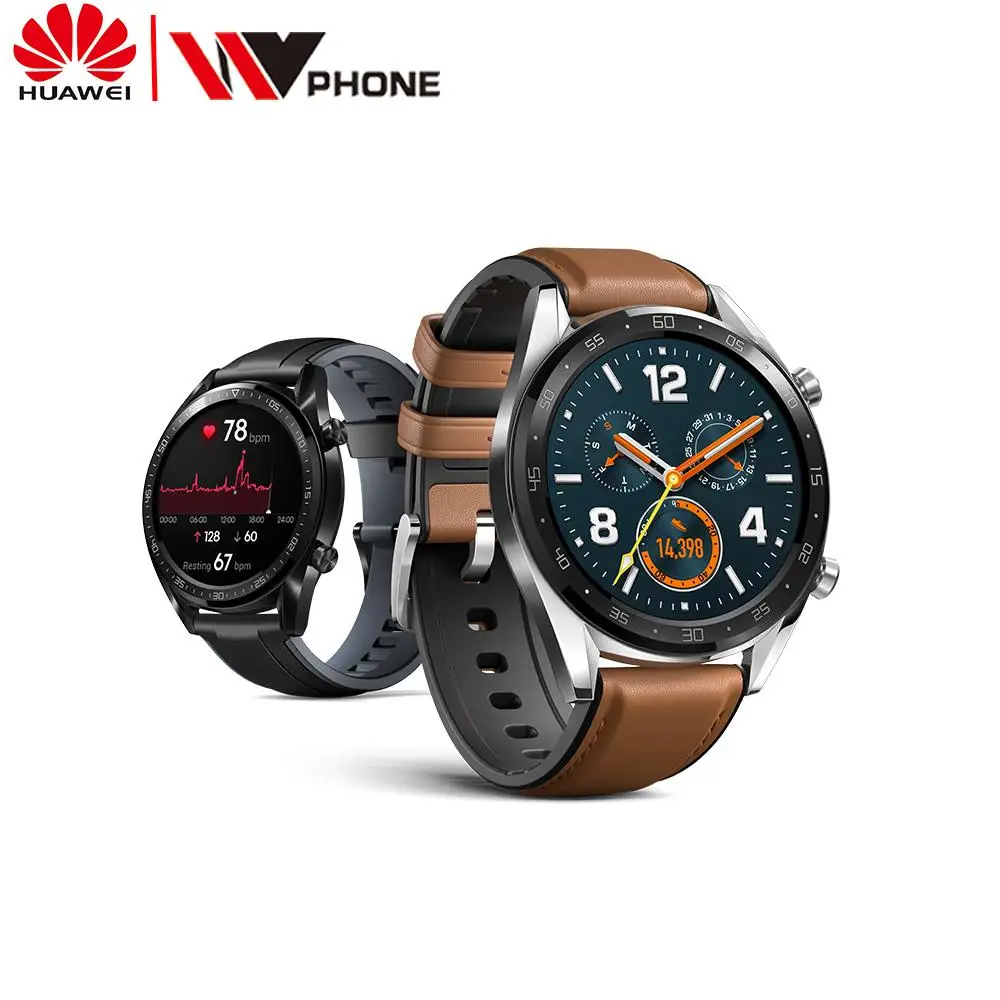  Huawei Uhr GT Smart uhr wasser beweis Anruf Unterstützung GPS Herz Rate Tracker Für Android iOS