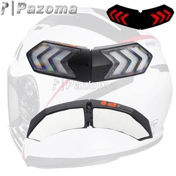 

Motorcycle Stick On Helmet LED Night Warning Light Dirt Bike USB Rechargeable Locomotive Helmet Safety Signal Light Taillight