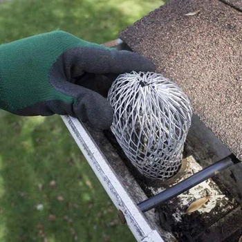 

6 Pack Gutter Guard 3 Inch Expandable Aluminium Filter Strainer Gutter Downspout Guard for Stopping Blockage Leaves