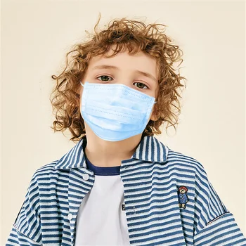 

20/50/100pcs Child Kids Face Mask 3-13 Years Old Mask Masque 3 Layer Disposable Elastic Mouth Breathable Mondkapjes 24h Shipping