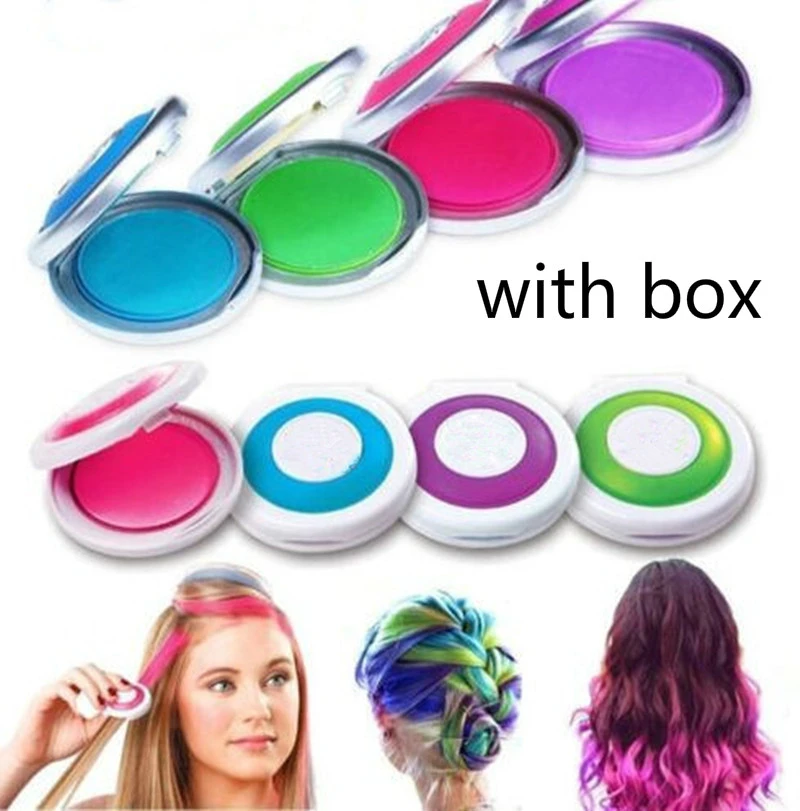 Fashion 1Set 4Colors Hair Dye Temporary Hair Chalk Powder Soft Salon Hair  Color DIY Chalks for The Hair Styling Party Christmas|Bát Trộn Thuốc Nhuộm  Tóc| - AliExpress