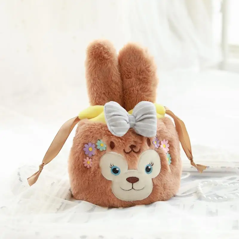 Медведь Даффи Stellalou Sanrio, Hello Kitty с рисунками из мультфильма «My Melody Cinnamoroll персонажи Little Twin Stars косметичка Сумка для хранения на шнурке сумки-косметички