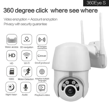 

Night Vision Pan For Tilt Wireless PTZ 2-Way CCTV WIFI IP Dome Security IP IR Camera Camera Outdoor
