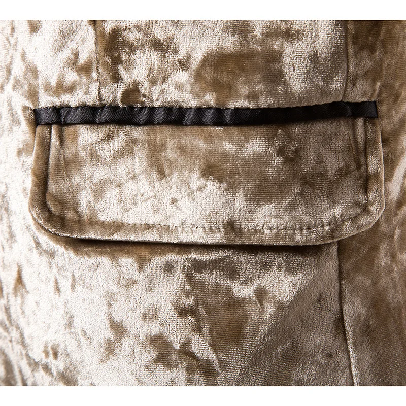 Мужской бархатный блейзер на одной пуговице новинка 2020 брендовый мужской для