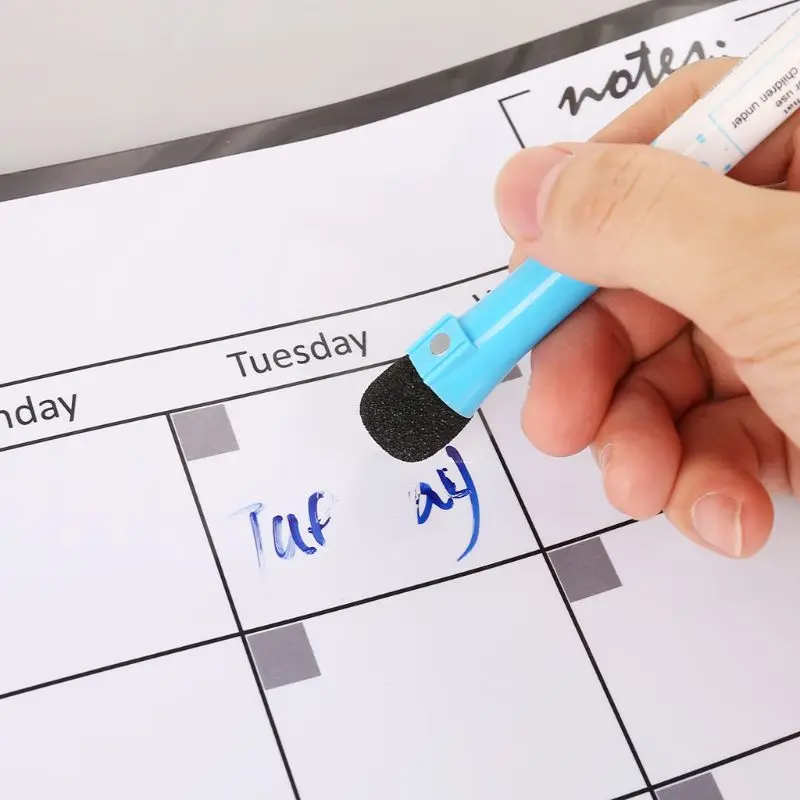 A3 Monthly Planner Magnetic Whiteboard Fridge Magnets Drawing Message Remind Pad
