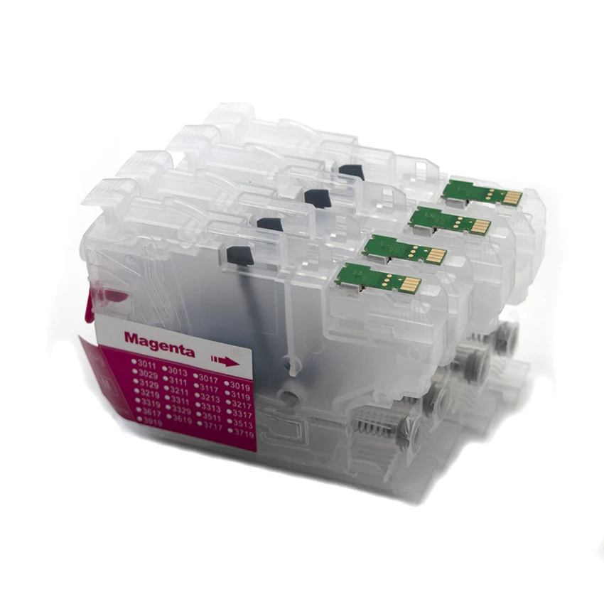 Cartucho de Tinta Recarregável com Chip Descartável para Impressoras Brother Mfc-j5340dwj6740dwj6540dwj6940dw Lc402 Lc402xl