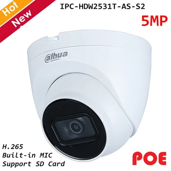 

Dahua 5MP Lite IR Fixed-focal Eyeball IP Camera 2.8mm 3.6mm Optional Built in MIC Smart H.264 H.265 Waterproof IP67