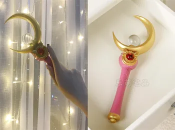 

Japanese Anime Sailor Moon Magic Wand Tsukino Usagi Pink Canes Cosplay Prop Girl Nice Present