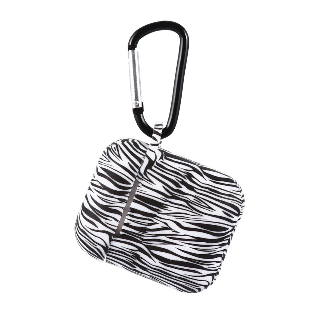 

1pc Headphone Box Protective Case Compatible for Apple Airpods2 (Zebra)