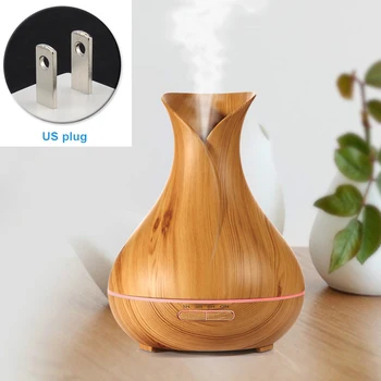 

400ML Ultrasonic Electrical LED Lights Sleeping Bedroom Essential Oil Office Household Remote Control Diffuser Air Humidifier