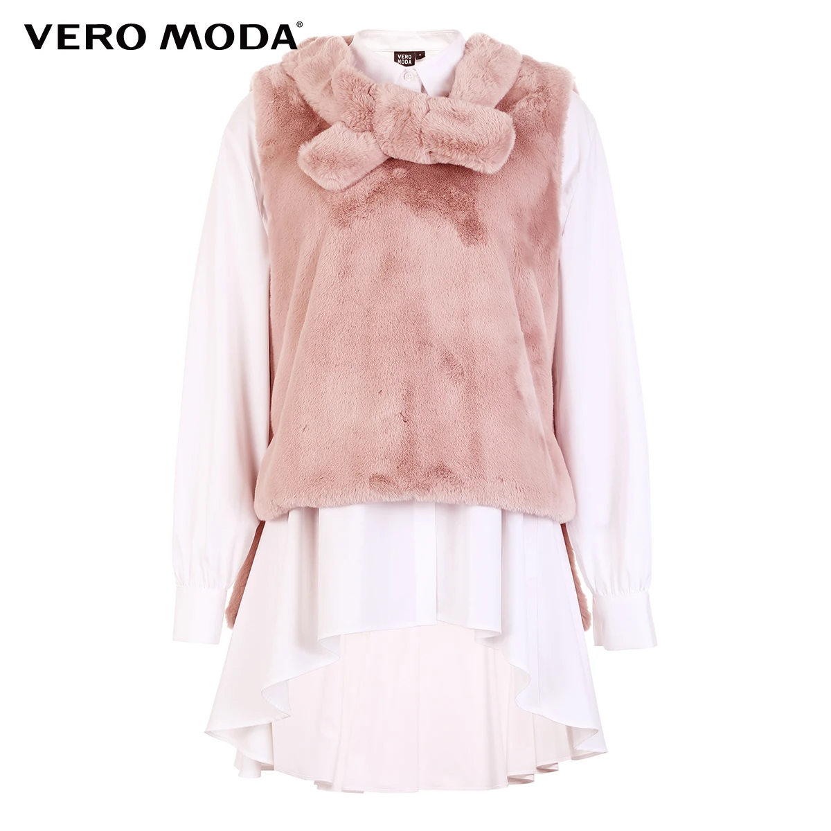 Vero Moda женский ворсовый костюм из трех частей жилет рубашка | 318405510