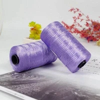 100g/reel  New Summer Crochet Yarn Satin Webbing Designed Blended Fancy Yarn for DIY Hat Handbag Thick Yarn 4