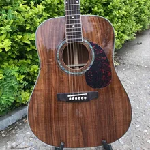 D форма дредноут гитара koa деревянная акустическая гитара с точечной инкрустацией лучшая гитара
