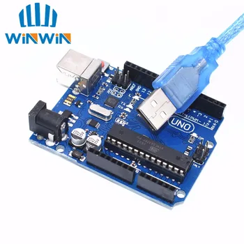 

10set UNO R3 for Compatible MEGA328P ATMEGA16U2 10PCS UNO R3 + 10PCS cables